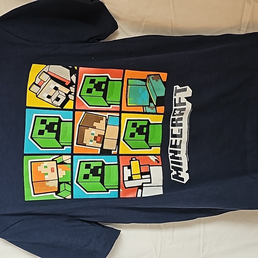 Old Navy blue Minecraft tshirt